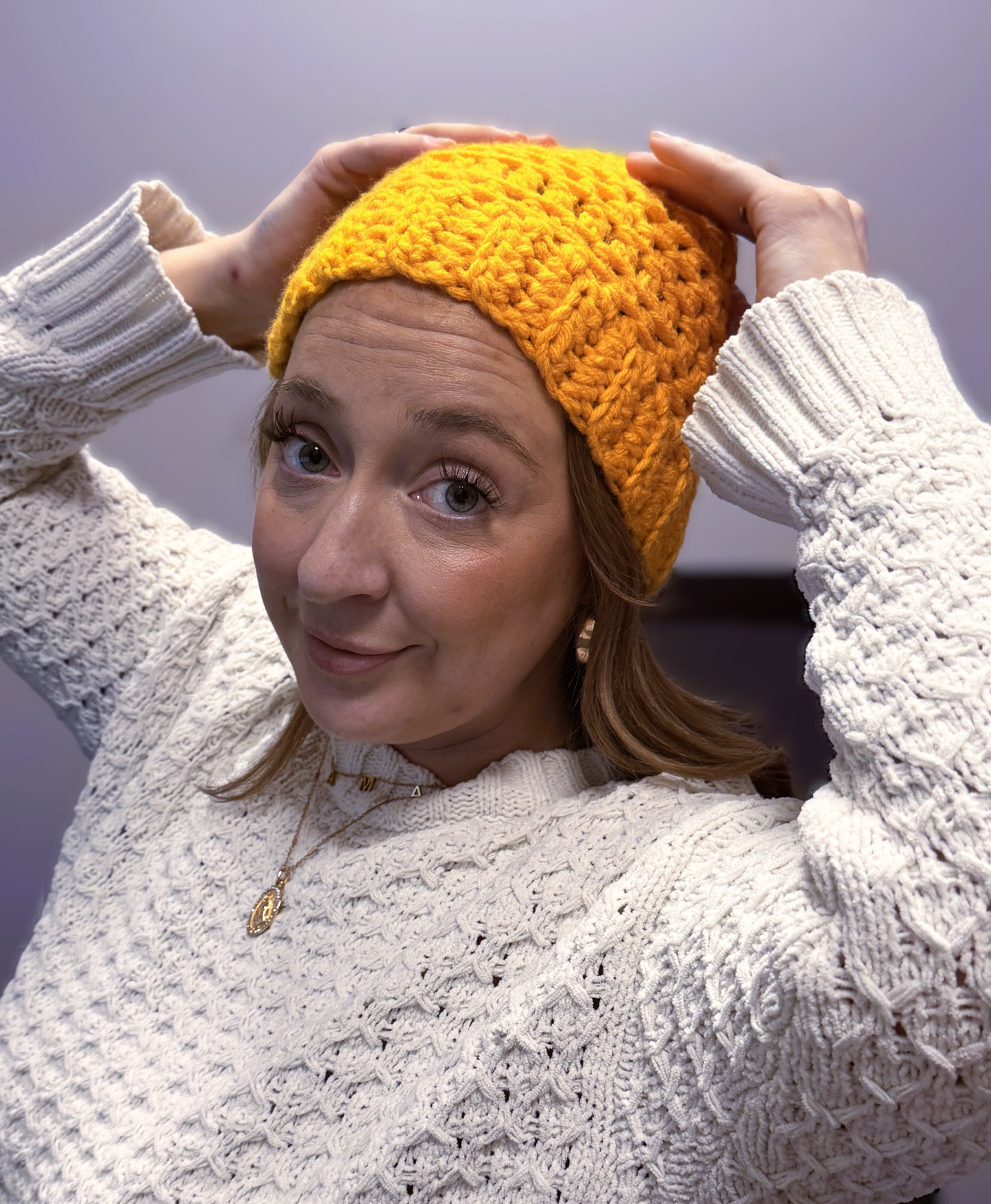 Yellow Slouch Beanie