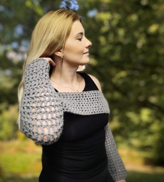 Grey Mesh Sleeves